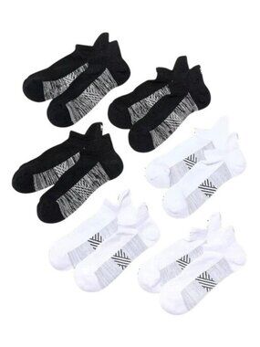Mission Unisex Set of 6 Dry & Cool Pinnacle No Show Socks